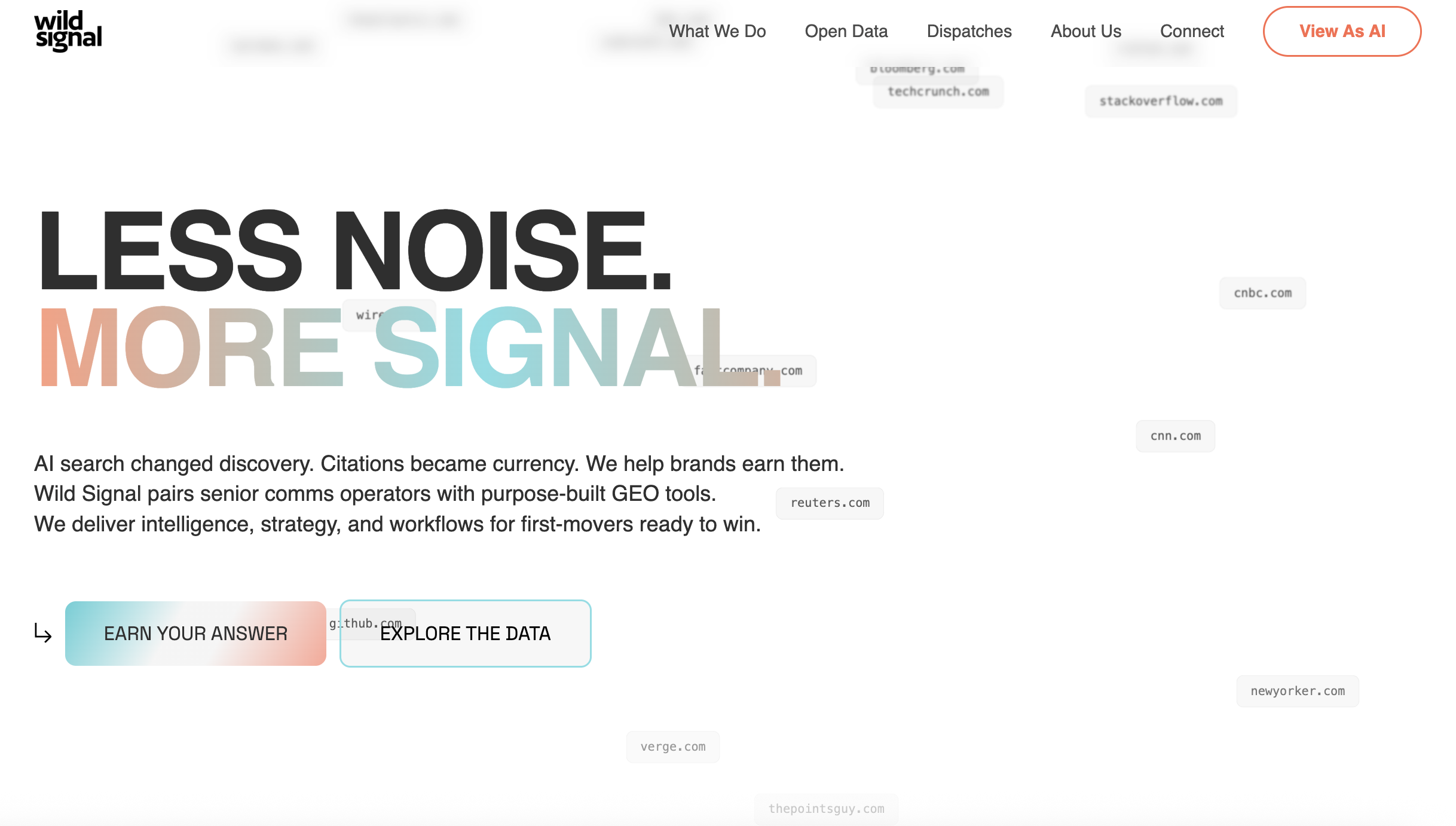 Wild Signal - AI Search Optimization & Citation Economy